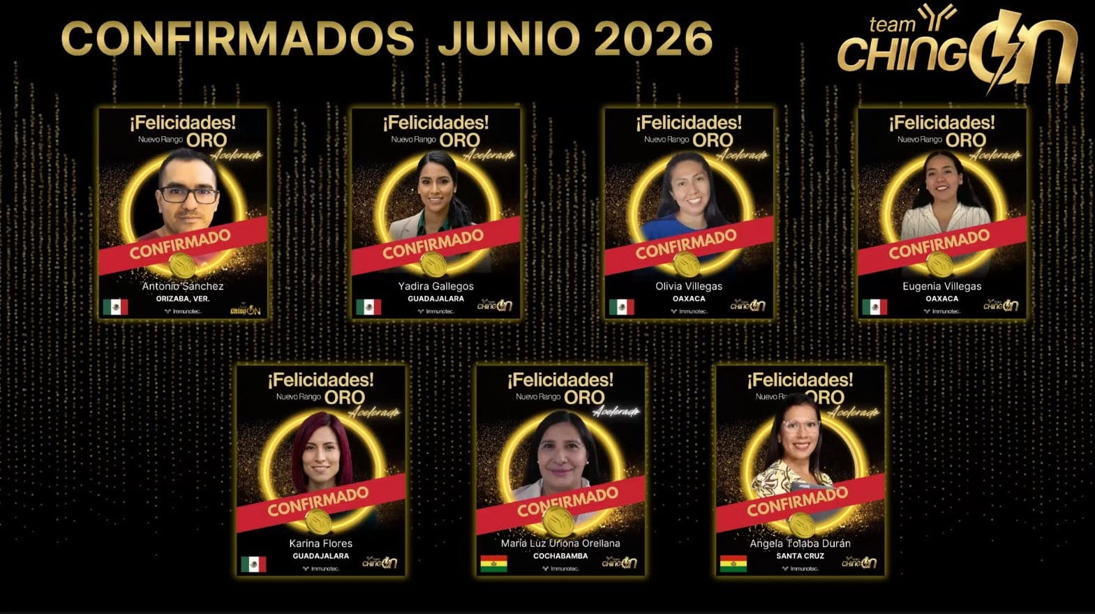 Confirmando Oros